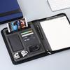 A4 Zippered Leather Business Portfolio and Document Organizer