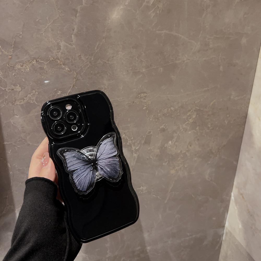 Advanced Sense 15pro Max IPhone Case IPhone 14 Butterfly Stand 11 Suitable for 16 Silicone 12 Soft