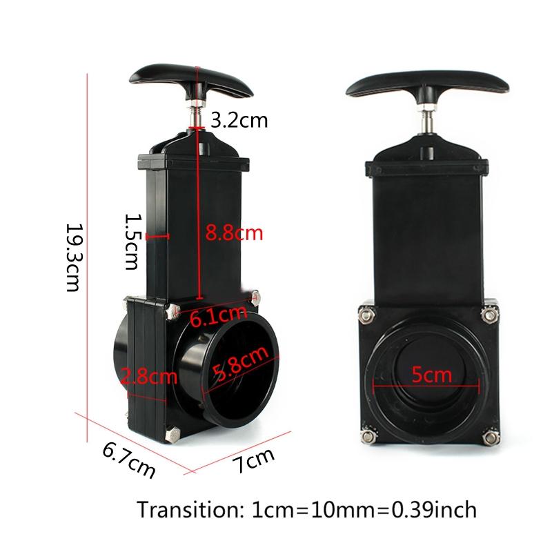 Trailer RV Drainage Pipe for Valve Sewer Hose for Valve Adapter Knife Water Gate Connector with Durable Handle