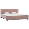 Cadre de lit sans matelas  Velours 180x200 cm