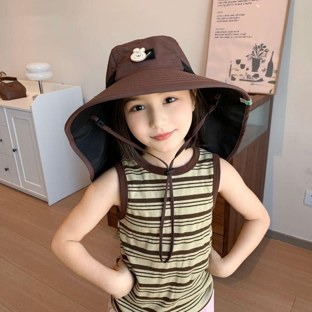 Breathable Children's Sun Hat Sun-Shade Fisherman Hats Camping Mountain Cap  Spring and Summer