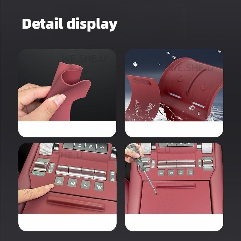 For Great Wall TANK 300 Tank 300 Hybrid 2025 2026 Car Center Control Gear Panel Silicone Pad Interior Accessories