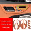 Car Door Handle Button Panel Leather Protective Cover Trim For Mercedes Benz GLC  2023 2024 2025 Accessories