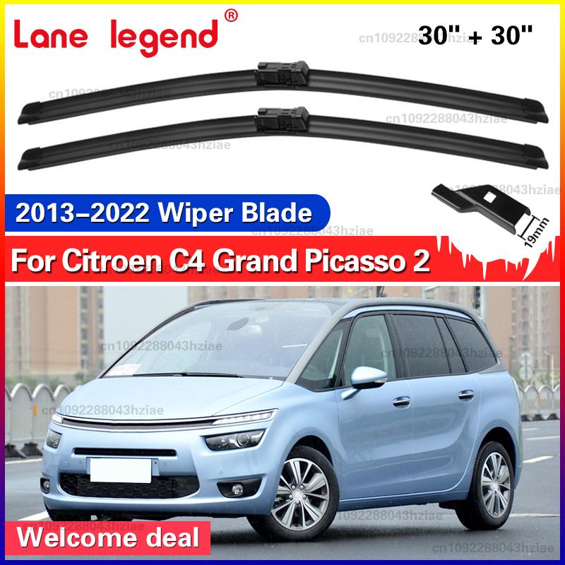 

Wiper Front Wiper Blades Set For Citroen C4 Grand Picasso 2 2013 - Windshield Windscreen Window Car Accessories 30 +30 C4 Grand Picasso