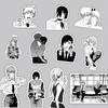 Chainsaw Man Manga Aufkleber: Denji, Power, Makima Schwarzweiß Journal Set