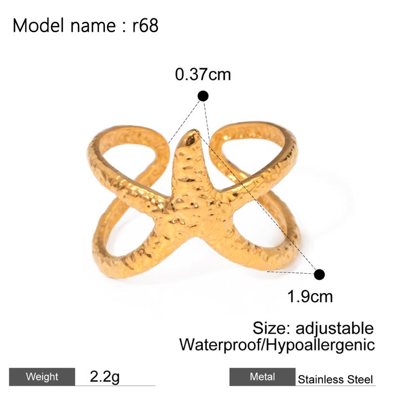 Fashion Simple Stainless Steel Rings For Women Gold Color Smooth Geometric Open Rings Arc Rings Diamonds Jewellery Ring Gift