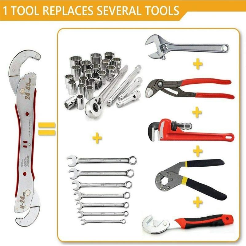 1Pc Mini Magnetic Ratchet Wrench 1/4"(6.35mm) Hex Shank Bidirectional Control For Single/Double Head Screwdriver Drill Bits Tool