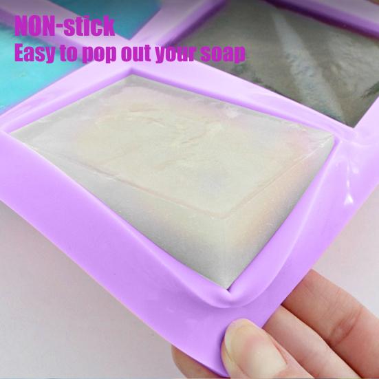 100ml Soap Mold Non-stick Easy To Release Silicone 6 Cavity Cell Cake Mold for Kitchen