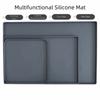 Heat Resistant Silicone Coffee Mat Non Slip Countertop Protector Tray Drying Mat Bar Mat  Bar Tools