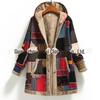 2023 Winter Women's Printed Hooded Sweatshirt with Warm Plush Lining