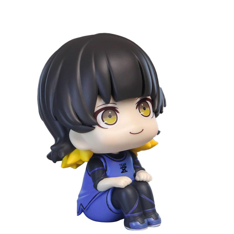 Football Anime Figure Reo Mikage Rin Itoshi Nagi Seishiro Action Collection Model Sae Figurine Doll Gift look up Round Sensory Compression Bouncy