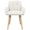 Dining Chairs 2 Pcs Boucle Cream 59 X 57 X 85 Cm