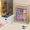 Keychain Display Stand Hanging Anime Pendant Organizer for Guka Small Doll Pendants Hook Desktop Acrylic Dustproof Storage Box