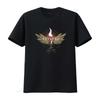 Vintage Flyleaf T Shirt for Adult with Wings and Flame Design Sizes S To 5XL LT310 Vintage Washed Homme Casual Stretched