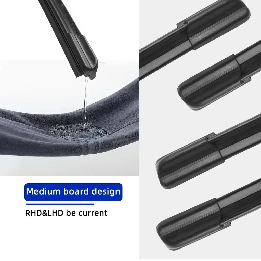 3PCS For Hyundai I20 PB 2008-2014 24" + 16"+ 12" Front Rear Wiper Blades Windshield Windscreen Window Cutter Accessories