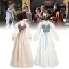 Women Skirt Renaissance Dress Festivals Cosplay Decor Costume Set Performance