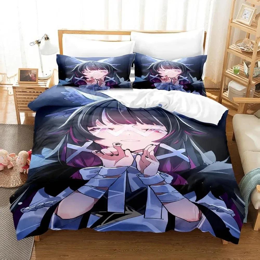 Anime Game Genshin Impact Columbina Bedding Set Duvet Cover Bed Set Quilt Cover Pillowcase Comforter king Queen Size Boys Adult