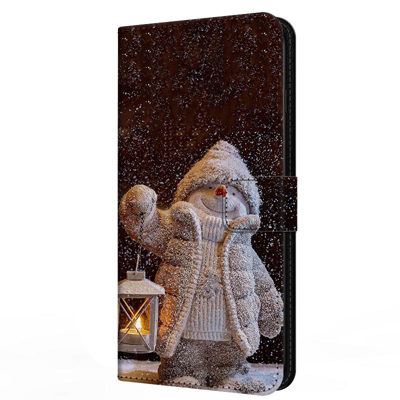 Wallet Cover For Oppo A5 4G 5G Case A5i Pro A5m Flip Stand Book Magnetic Leather Case For Oppo A5x 4G 5G Christmas Cases A 5x