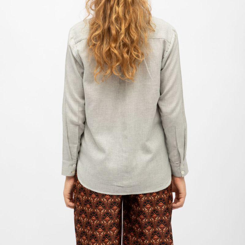 Chemisier gris chiné carli manches longues Femme LA PETITE ETOILE