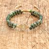 4mm Double Layer African Stone Braided Turtle Bracelet Beaded Boho Charm Friendship Bracelet Couple Handmade Jewelry