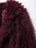 2024 Autumn Women's European & American Style Faux Fur Long Overcoat