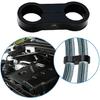 6AN Black Hose Aluminum Clamp-AN6 Hose Separator Fuel line Mounting Clamps Aluminum Hose Fitting Adapter Great for 3/8 Fuel Hose, Oil Line, Brake