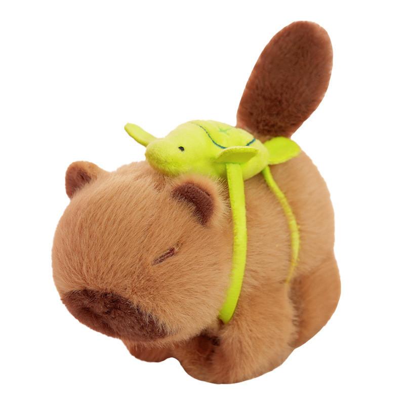Capybara Wag Tail Clap Ring Wristband Plush Toy Cartoon Stuffed Doll Gift Kids