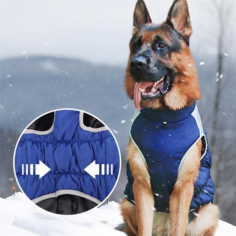 French Bulldog Pet Clothes Winter Waterproof Big Dog Coat Jacket for Medium Large Dogs Shepherd Mascotas Clothingdisfraz Perro