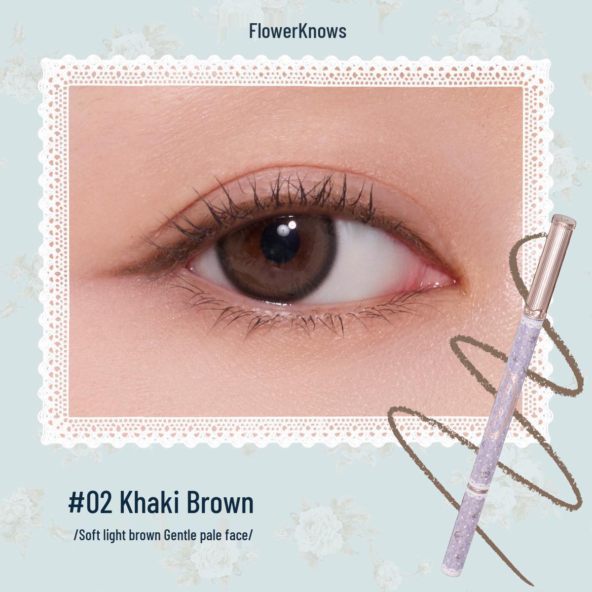 Hua Zhi Xiao Bang Ni Garden Double-Ended Eyeliner Gel Pencil: Smudge-Proof, Long-Lasting, Pigmented, Ideal for Beginners.
