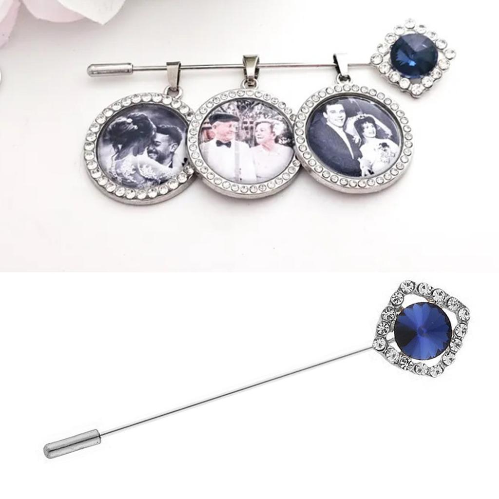 Gender Neutral Crystal Accented Brooch Pin Comfortable Wear Safety Lapel Pin Chest Ornament For Office Parties