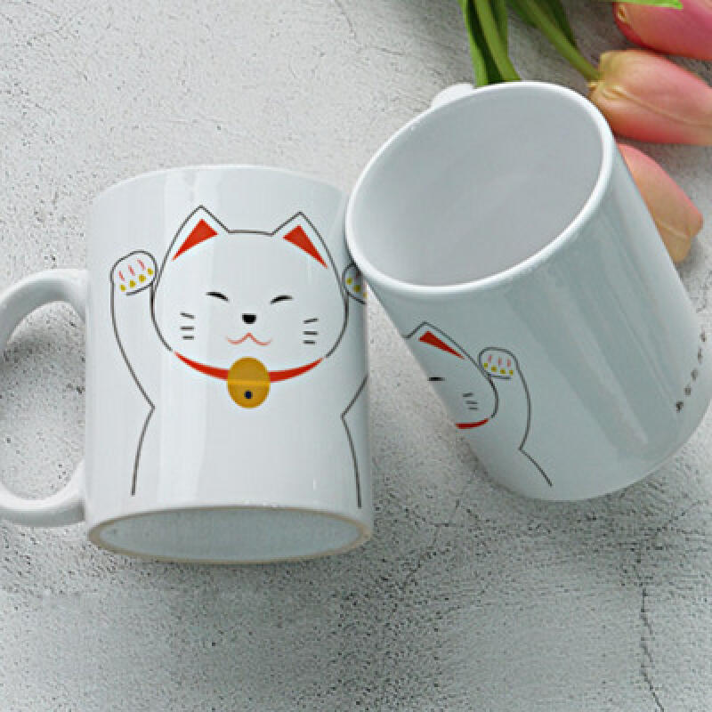 ci386-Design Mug 2p-Retro Cat Maneki Neko