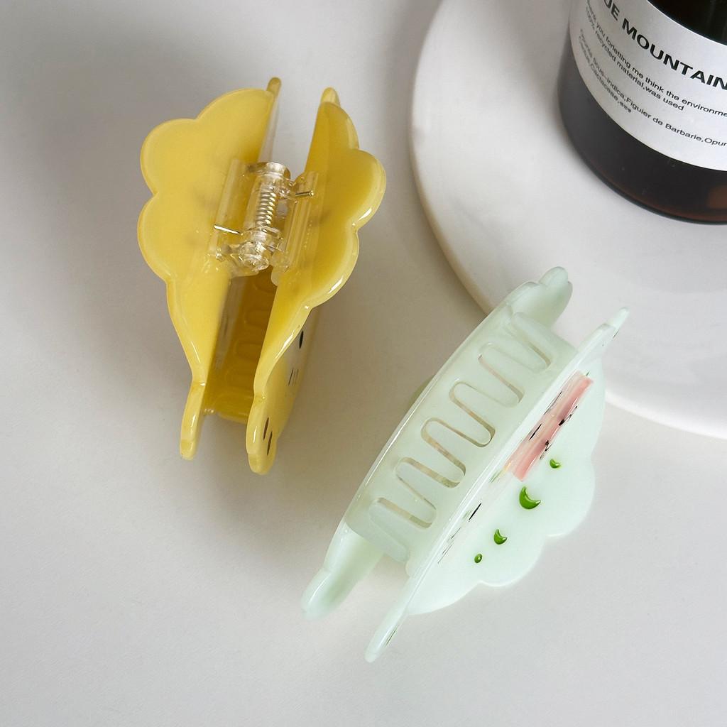 Cat Cartoon Lovely Hair Claw Clip In Soft Pastel Colors Perfect For Hairdos Chic