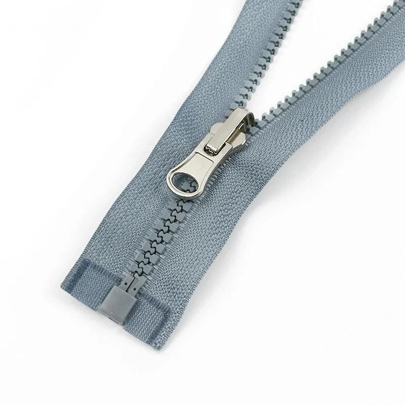 2-10Pcs Meetee 70cm 5# Resin Zipper Rotary Slider Double Sided Open-End Zippers for Jacket Coat Zip Puller Sewing Accessories