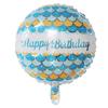 50Pcs/lot 18inch English Happy Birthday Aluminum Foil Balloon Round Helium Balloon Kids Birthday party decoration Air Golobs