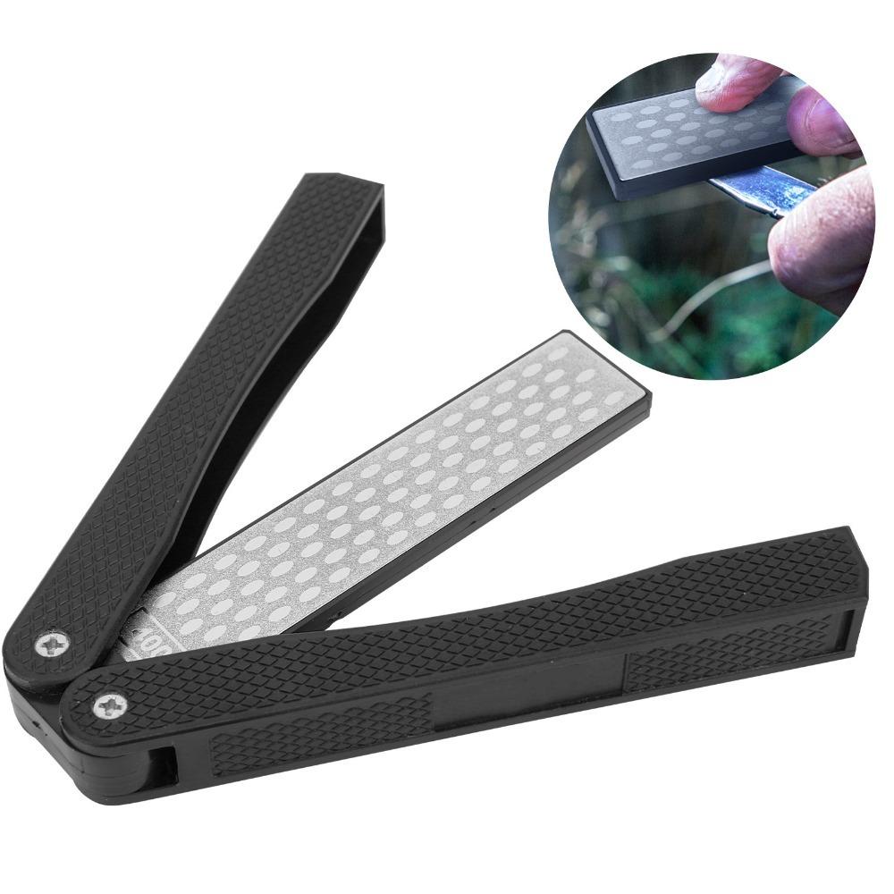 2 Pcs 400/600 Grit Double Side Sharpener Diamond Pocket Sharpener Knife Sharpener Kitchen Tool