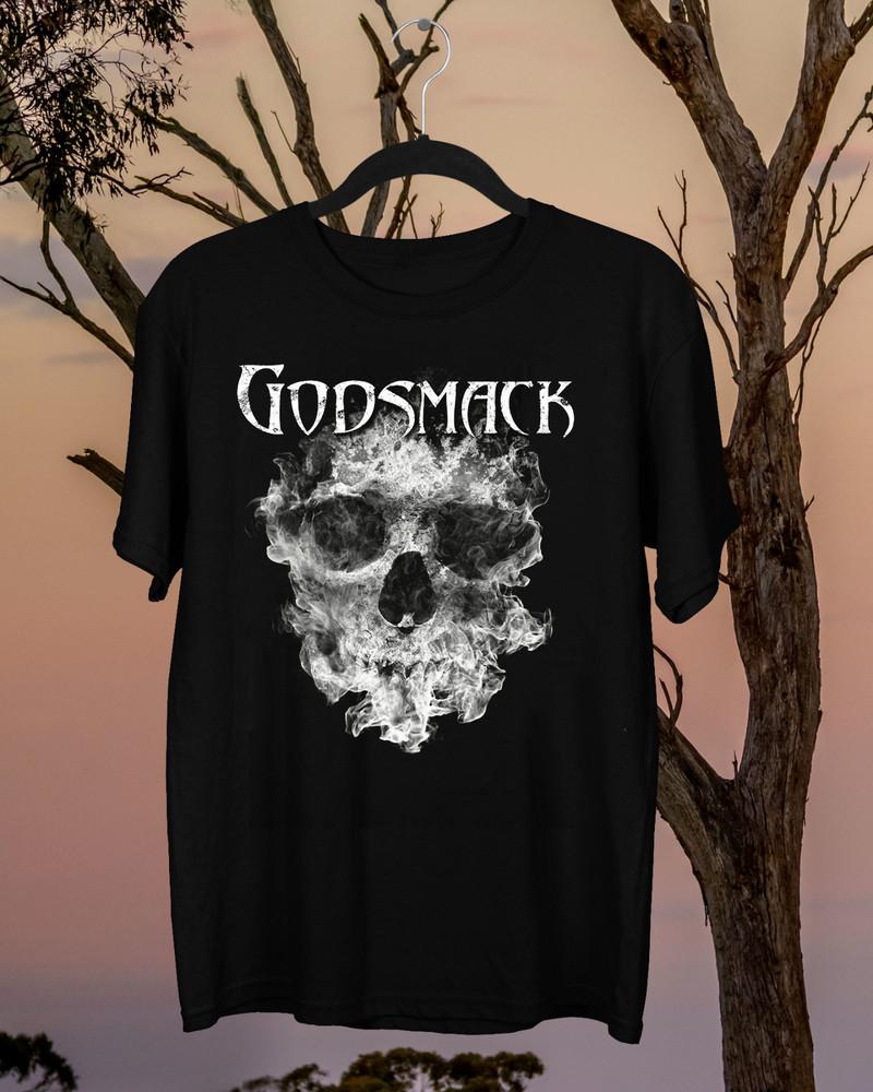 

Натхненна Godsmack Бавовняна футболка з коротким рукавом Чорна Універсальний розмір Унісекс Футболка M