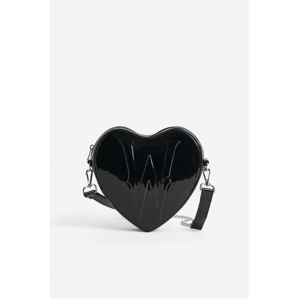 

Сумка через плечо HM Heart, черная среда