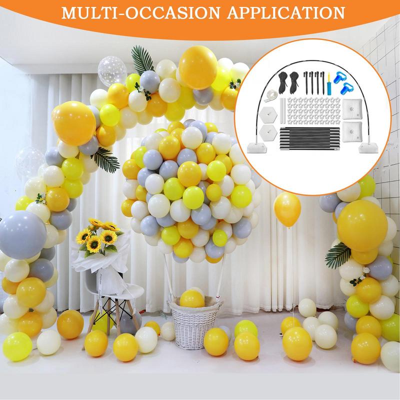 Balloon Arch Height Adjustable Party Decor Balloon Arch Frame Backdrop Holder Bracket With Stable Base For Wedding Birthday