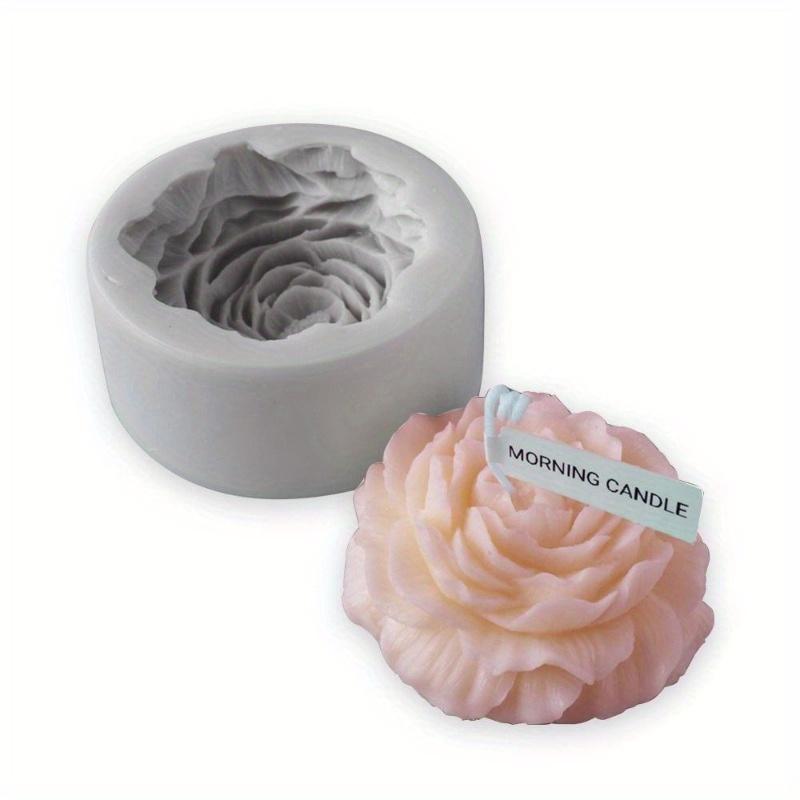 Large Peony Flower Candle Mold Handmade Soap Aromatherapy Gypsum Glue Mould Baking Chocolate Molds Home Decor Gifts
