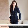 2024 Women's Gray Autumn/Winter Professional Casual Suit Jacket