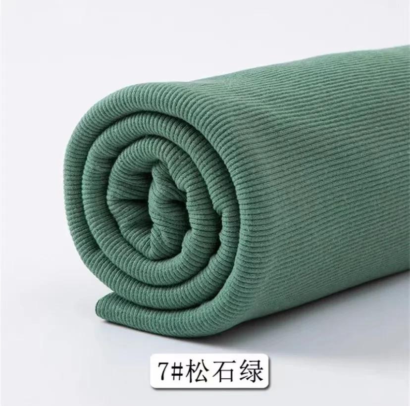 Cotton Stretch Ribbed Knit Fabric, Neckline, Cuffs, Hem, Cinched Elasticated Garment Fabric, Pregnant Woman Belly Support