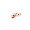 Semitree 100Pcs Stainless Steel Rose Gold Earring Back Earrings Stopper DIY Earring Findings for Handmade Crafts Jewelry Making