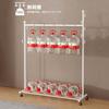 Clothes Rack with Pole Large with Easy 120cm Stylish "Regibelie" Casters, Hanger, Capacity, Space-Saving, Shelf, Assembly, Wide,