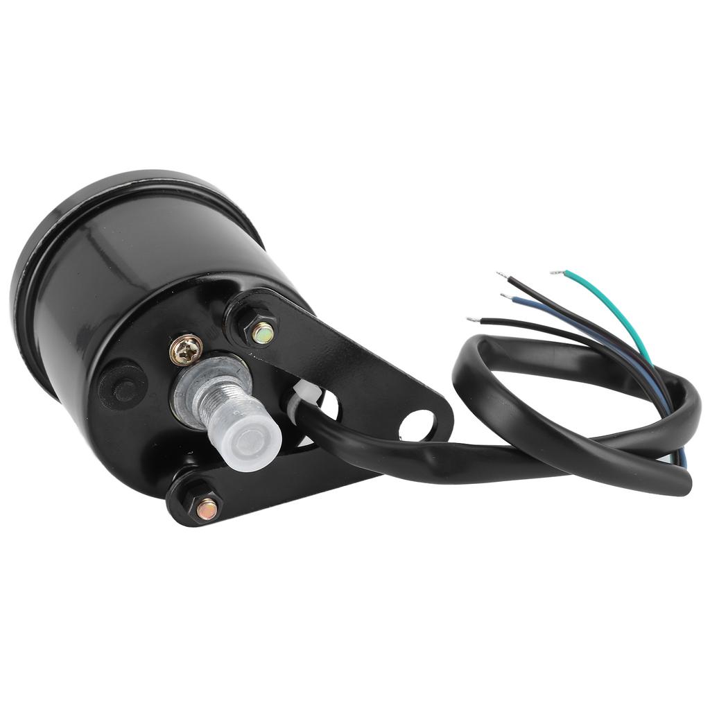 Motorcycle MultiFunctional Meter Tachometer Odometer Fuel Gauge Speedmeter 12V  (Black )