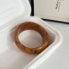 Exaggerated Irregular Geometric Resin Bracelet for Women - Fashionable Wide Bangle