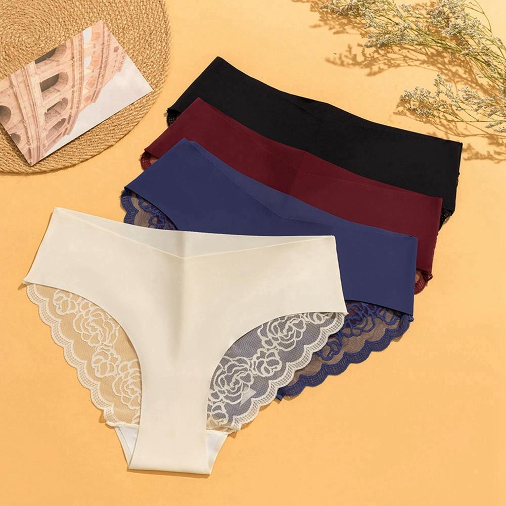 Women's Lace Breathable Low-rise Briefs Comfortable Panties
