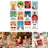 Sticker Christmas Card for Men Women Mom Dad Husband Wife Grandma Grandpa Son Daughter Greeting Santa Christmas Cards