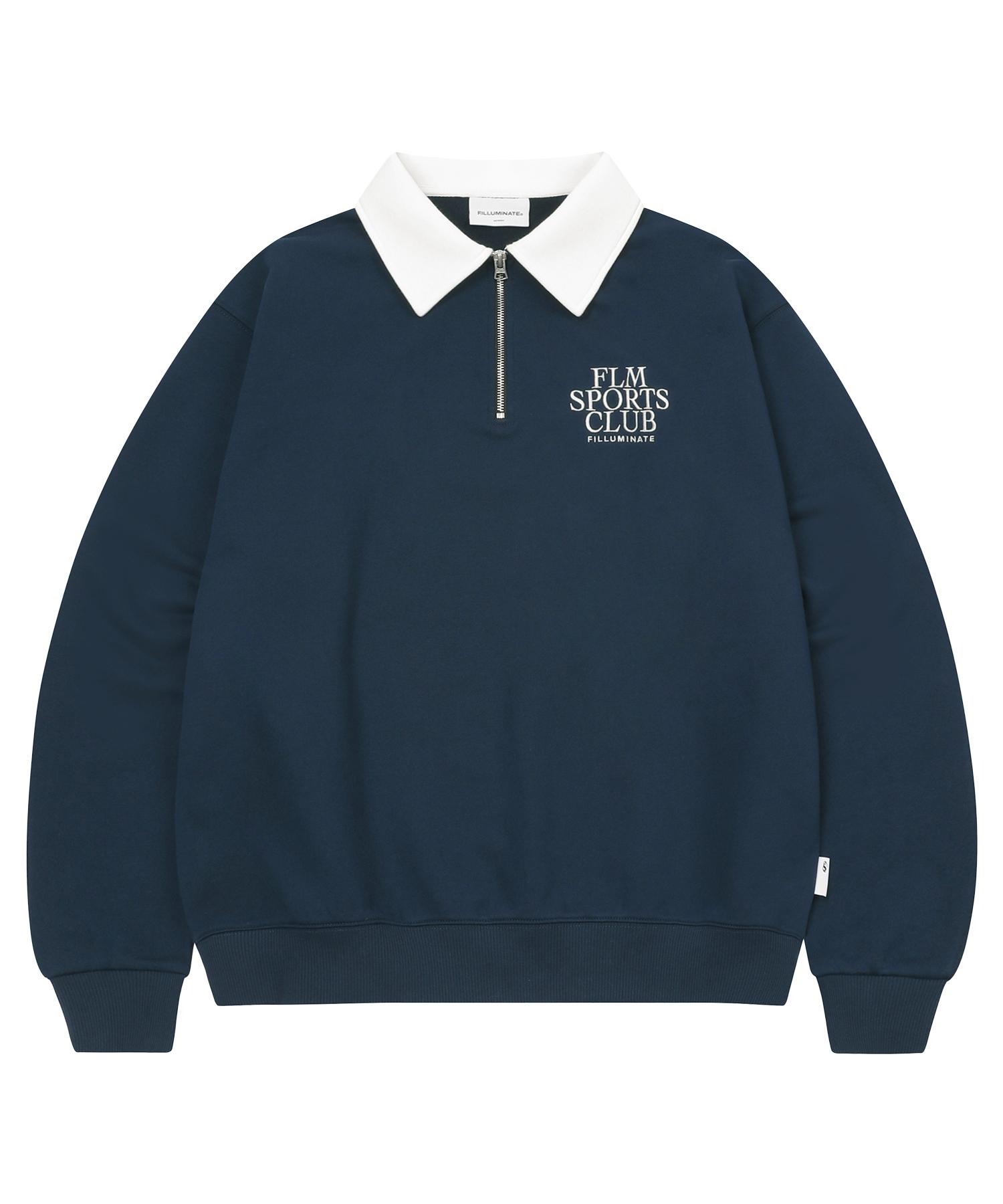Толстовка Flm Sports Club - Темно-синяя Navy/S