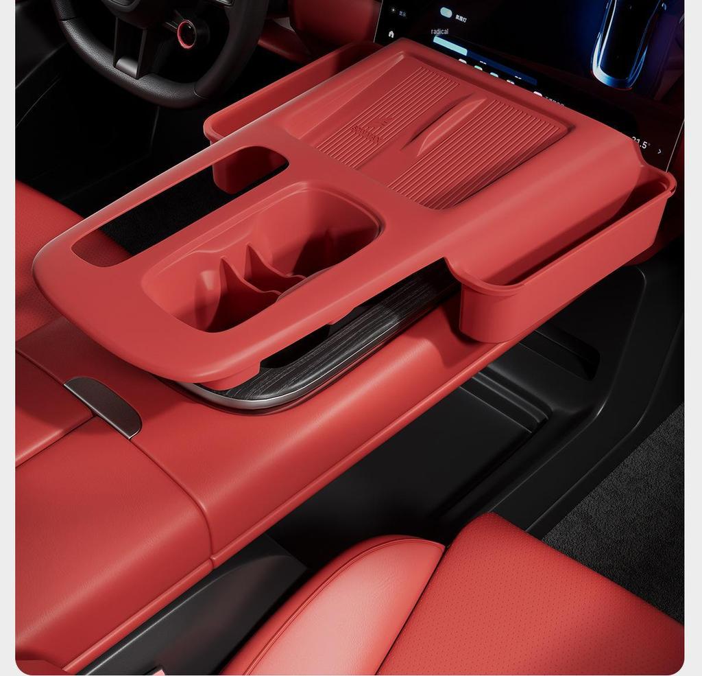 SU7 Center Console Silicone Storage Mat: Fits 25 Models, Multi-functional Full Coverage Car Accessory