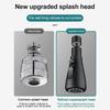 Duschkopf Küchenarmatur 360° drehbar Küchenspülbecken Hochdruckarmatur Sprühkopf Ersatz Küchenarmatur Verlängerungstaste